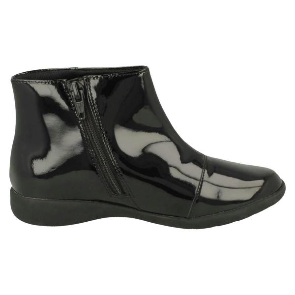 Clarks Girls Clarks Rainbow Detailed Ankle Boots Etch Glow