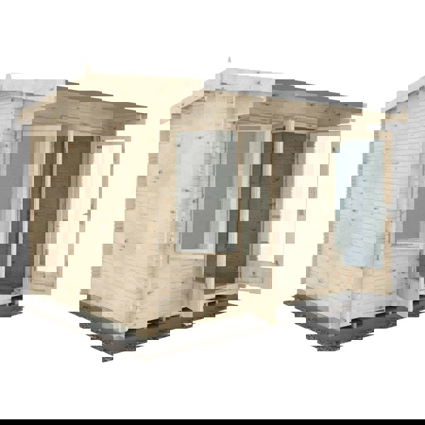 Shire Marlborough 8Gx10 Log Cabin 28mm interlock cladding - Best Shed