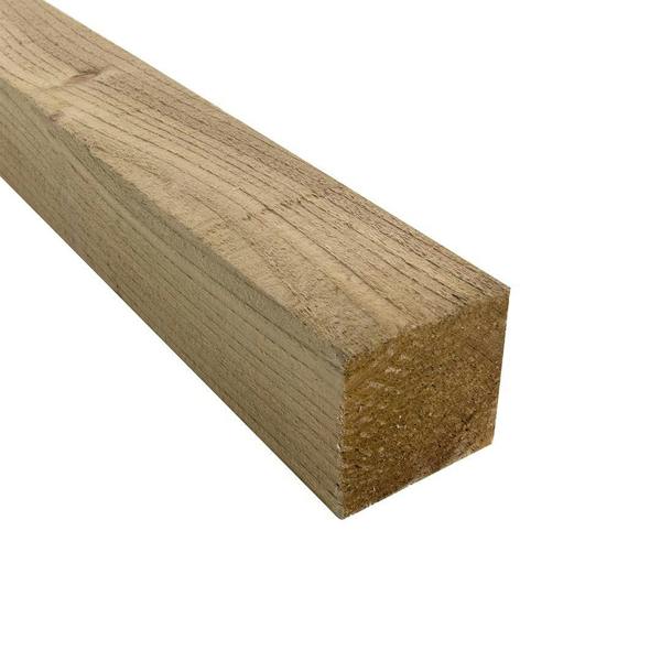Snowdon Timber Treated 3x3" Fence Post (W) 75mm (H) 1.8m