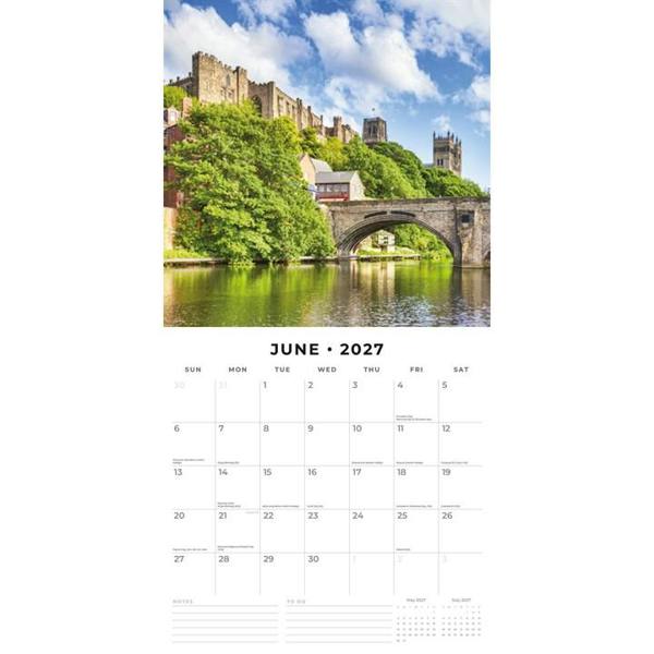 British Castles Calendar 2027, Wall Calendars, Month To View, History & Literature, Gift