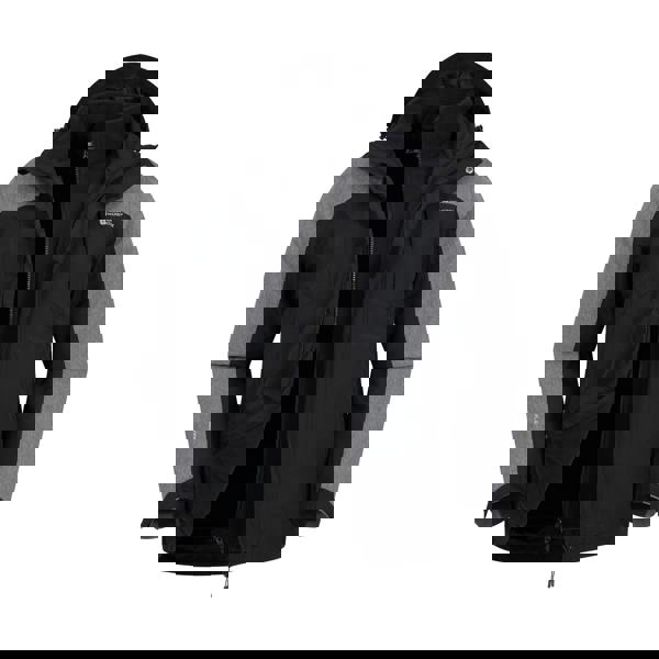 Mountain Warehouse Mens District Extreme 3 in 1 Waterproof Jacket - Black - 