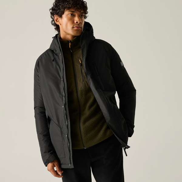 Regatta Mens Slyvan Insulated Waterproof Jacket - Black
