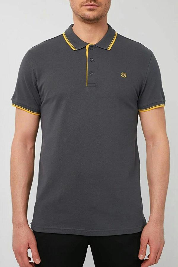 WOVCOR 100% Cotton Button-Down Regular Polo Collar Men's T-Shirt