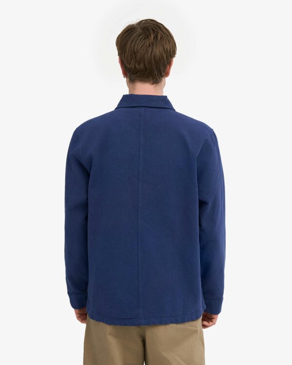 Colorful Standard Mens Organic Workwear Jacket - Marine Blue