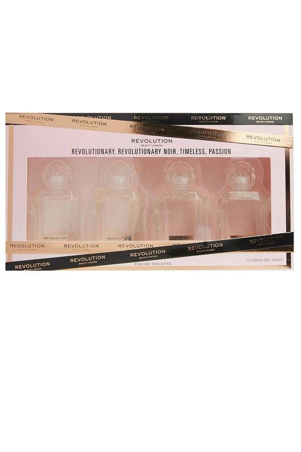 Revolution Beauty Gift Set Fragrance (Revolutionary, Noir, Timeless, Passion) EDT 4 x 10ml 