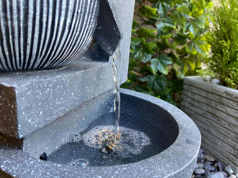 Tranquillity Water Features 3 Bowl Pour Contemporary Water Feature