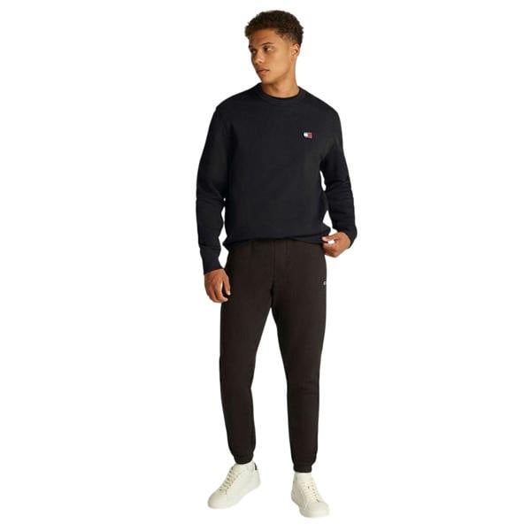 Tommy Jeans Mens Logo Sweatshirt - Black - 