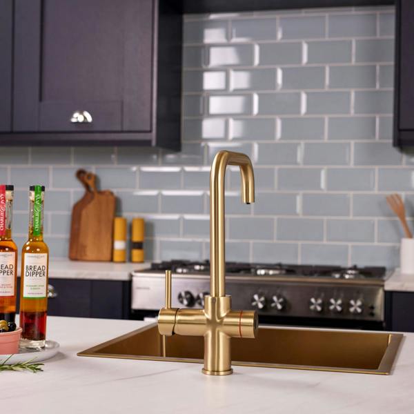 Impromta 3 in 1 Biometric Boiling Water Tap | Brushed Brass Finish