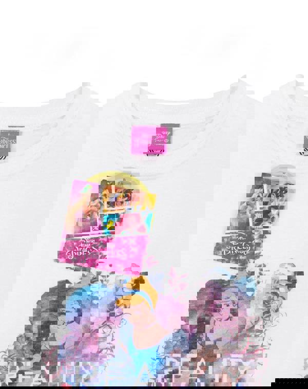 Disney Womens White Cinderella Short Sleeved T-Shirt