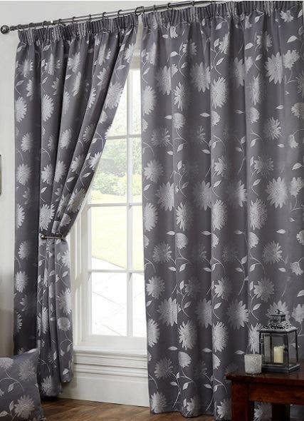 Freya Curtains Silver