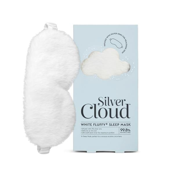 Silver Cloud Beauty Silver Cloud Fluffy Sleep Mask Infused with Silver Ions  White