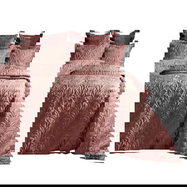 Paoletti Palmeria Duvet Cover Set - Blush Pink