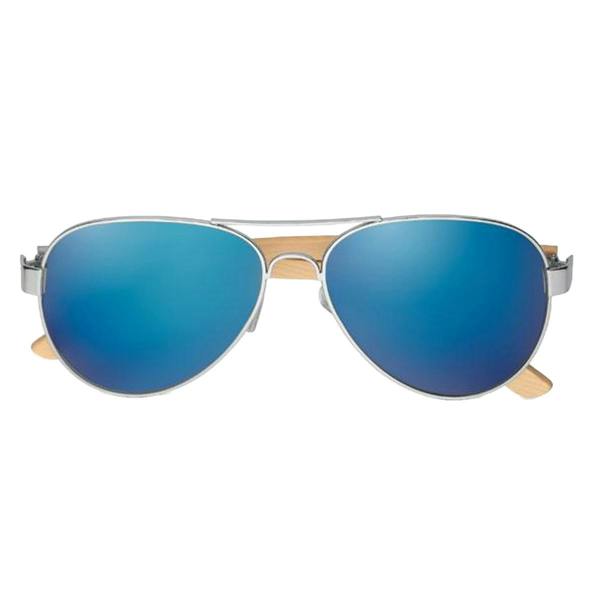 MidOcean Unisex Adult Honiara Bamboo Sunglasses - Blue - 