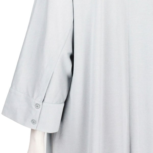Max Mara Leisure shirt dress in a pale blue cotton blend fabric