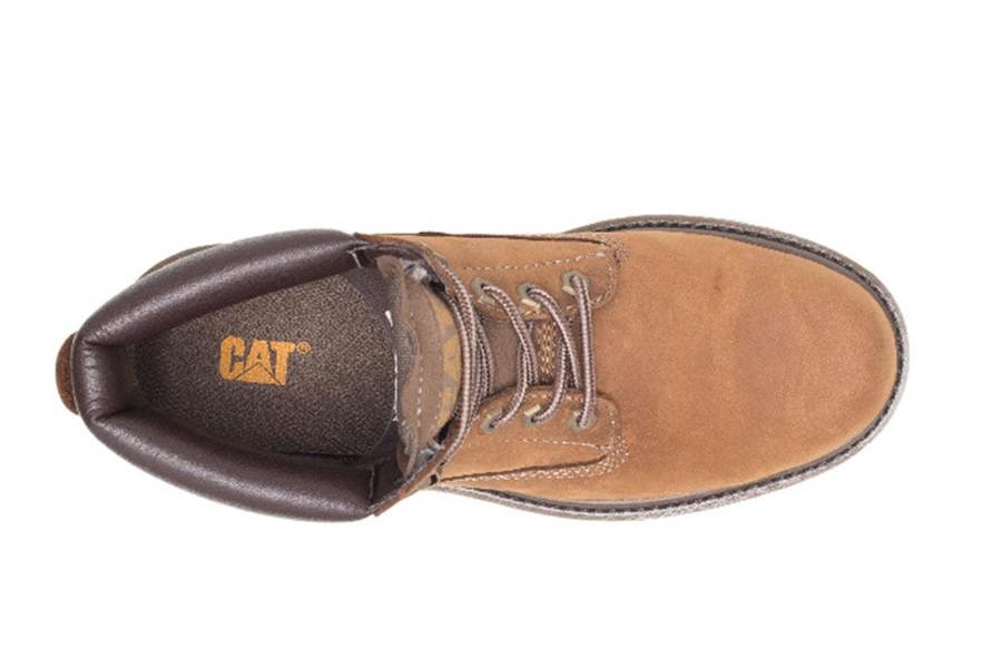 Caterpillar CAT (Caterpillar) Colorado 2.0 Beige Leather Hiking Ankle Boots