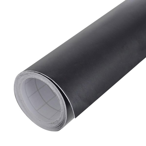 Berkfield Car Films 2 pcs Matt Black 100x150 cm+50x150 cm