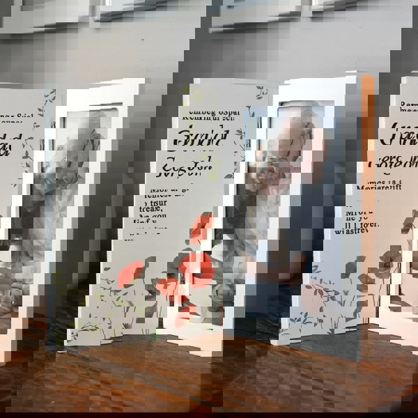 Personalised Memento Company Personalised Memorial Wooden Hinged 6x4 Photo Frame