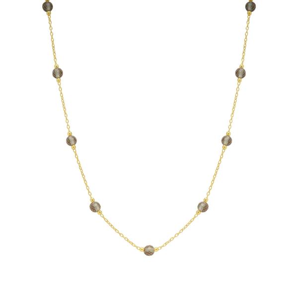 Spero London Zultanite Beads Sterling Silver Satellite Necklace