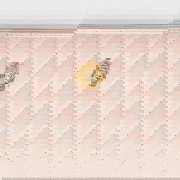 Versace Zip Around Wallet Quilted Lamb Leather Pink