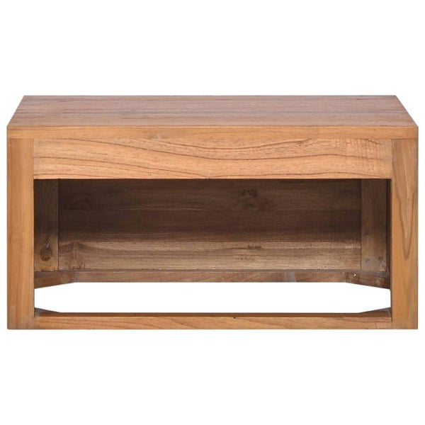 Berkfield Wall-mounted Bathroom Cabinet 60x45x30 cm Solid Teak Wood