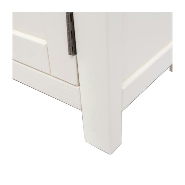 Cabinet Bits Maggiori Off White 3 Drawer 3 Door Sideboard Wood Knob