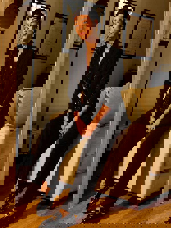 Alice Black Velvet Trouser | GWD Clothing