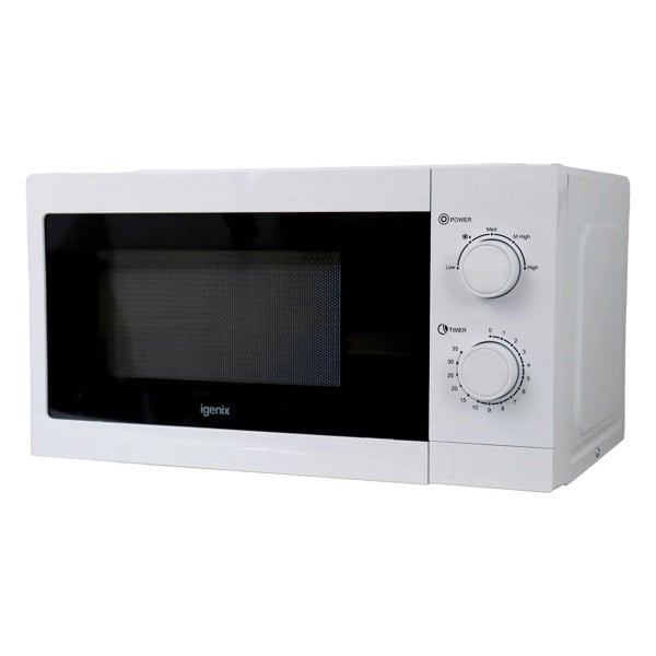 igenix Manual Microwave, 20 Litre, 5 Power Settings, 700W, White IGMS09434W