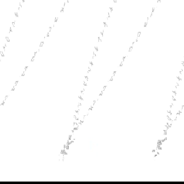 Sterling Silver Crystal Initial Necklace - MYLEE London