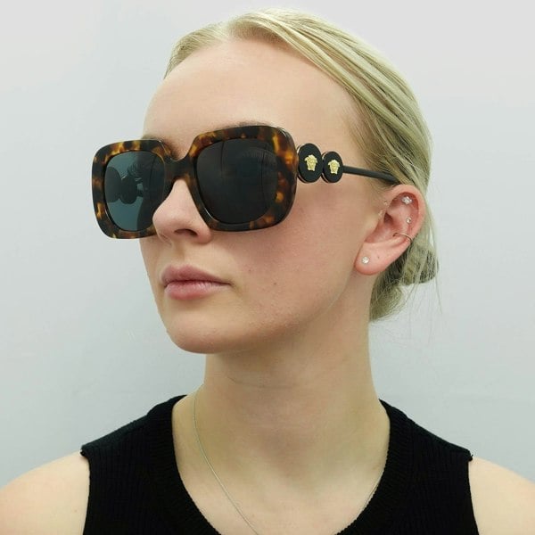 Versace Sunglasses VE4434 511987 Light Havana Dark Grey