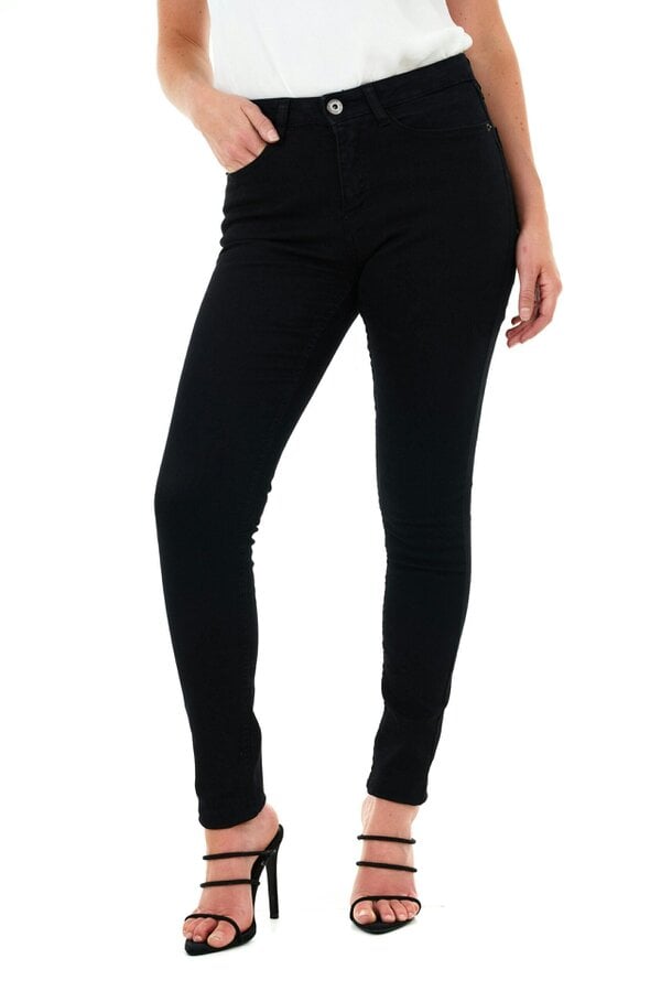 Smart Living Set of 2 Ladies 5 Pocket Skinny Jeans - Black