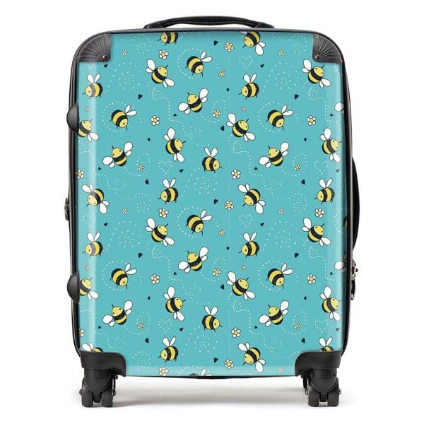 Warren Reed Hand Drawn Busy Bees Suitcase