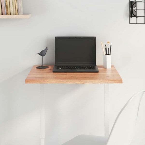 Berkfield Table Top Light Brown 60x60x2 cm Treated Solid Wood Oak