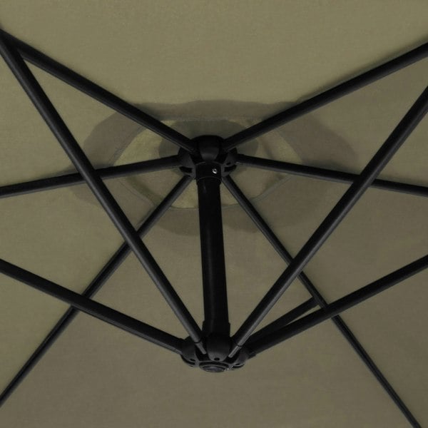 Monstershop Beige Cantilever Parasol & Square Base