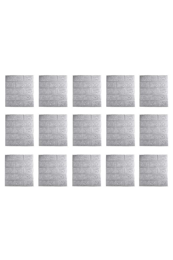 Living and Home 15PCS Self-Adhesive 3D Wall Panels Wallpaper with Brick Effect