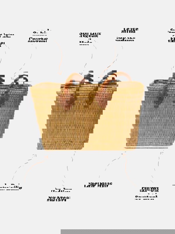 Berber Leather The Safi Small Basket Tote