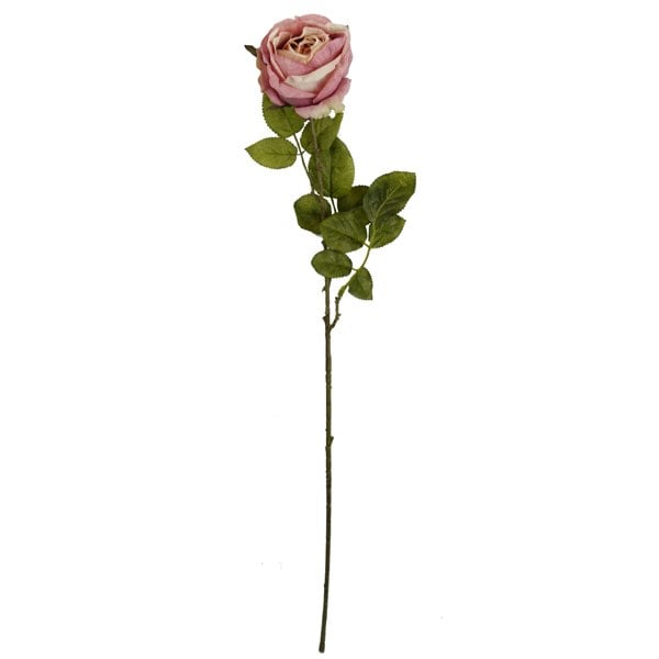 Leaf Pack of 6 x 70cm Artificial Light Pink Rose