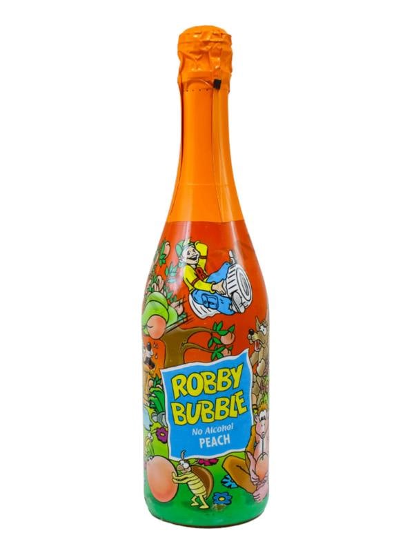 Robby Bubble Peach Alcohol Free Kids Champagne 750ml