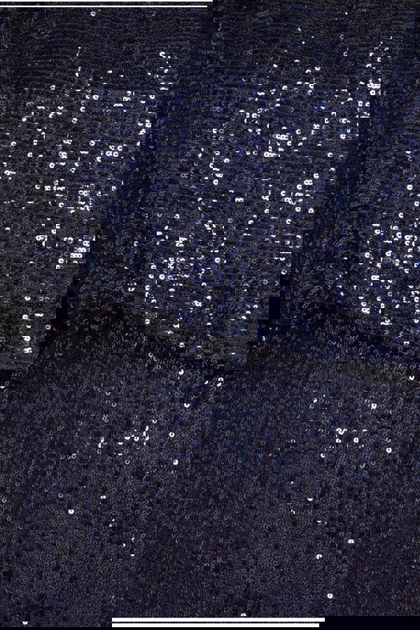 Sequin Cowl Neck Midi Dress - Navy DR3321P