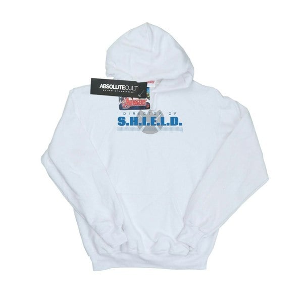 Marvel Mens Agents of S.H.I.E.L.D. Director Of S.H.I.E.L.D. Hoodie - White