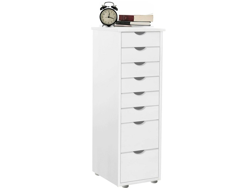 Dorel Home Gava Chest with 8 drawers  in white honey