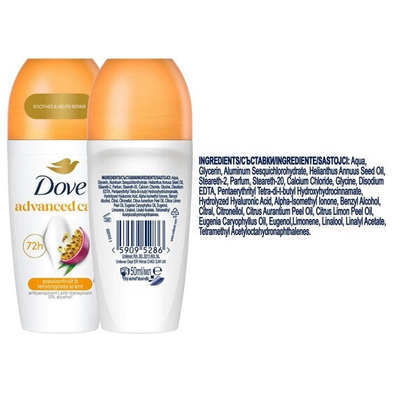 Dove Go Fresh Roll On Anti-Perspirant - Passion Fruit 72H Sweat Protection 50ml