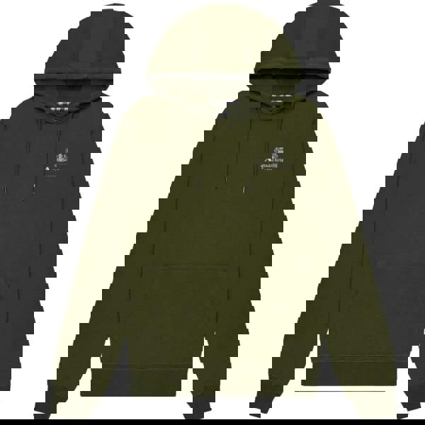 Aquascutum Mens Active Small Logo Hoodie - Green - 