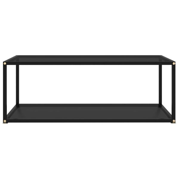 Berkfield Coffee Table Black 100x50x35 cm Tempered Glass