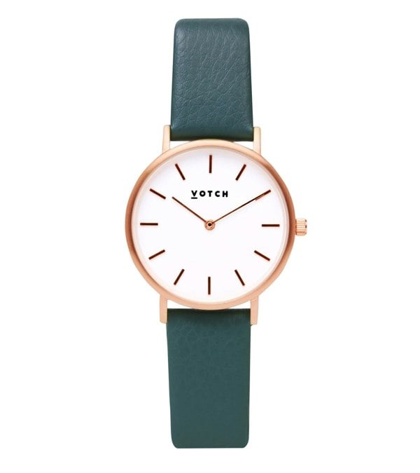 Votch Rose Gold & Juniper Watch | Petite