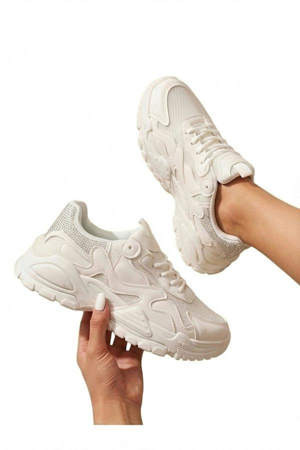 Ivy Studded Chunky Trainers - Black_wb