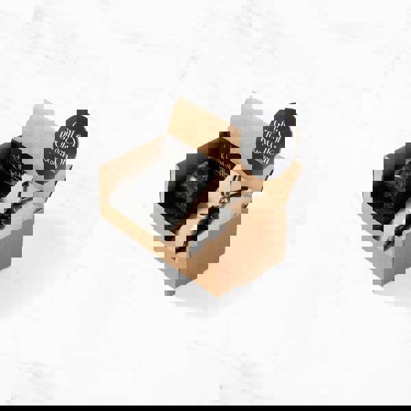 Myga Geode Gift set - Rough Stone and Pendant choice of 3 Colours