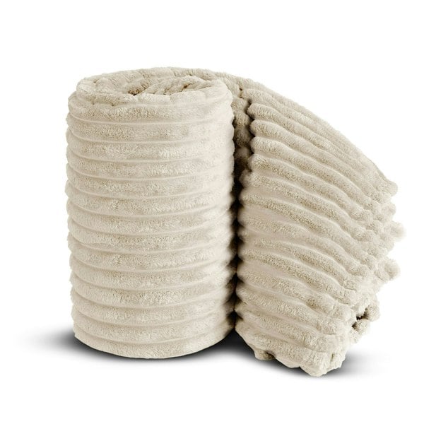 Velosso Chunky Cord Super Soft Plush Heavy Blanket - 150cm x 200cm