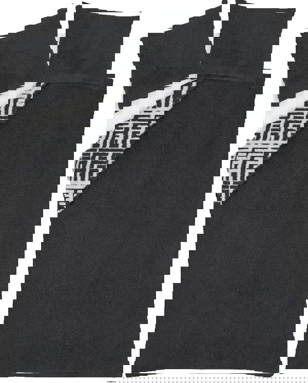 Smart Living Luxurious GEO JACQUARD Fleece Duvet Cover with Pillowcases - Charcoal