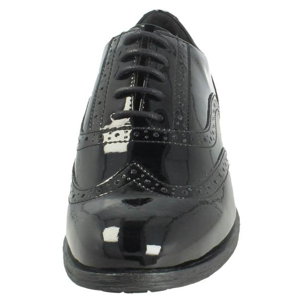 Clarks Ladies Clarks Lace Up Smart Brogue Shoes Havisham Oak