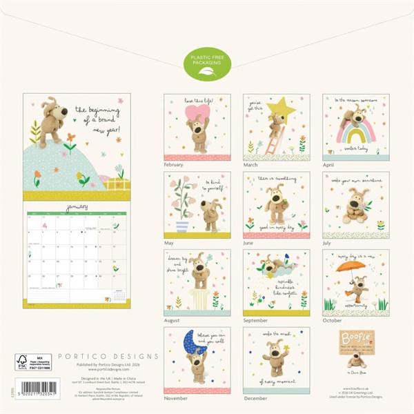Boofle Calendar 2027, Wall Calendars, Month To View, Family, Gift